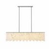 Viviana 7-Light Art Deco Island Light - Polished Nickel, 49" Steel Fixture, Dimmable - 3 of 4