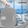 Refurbished Sleepavo Gray Memory Foam Seat Cushion for Office Chair - Pillow for Sciatica, Coccyx, Back, Tailbone, Lower Back Pain Chair Pad (Gray) - 4 of 4
