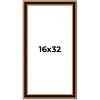 PosterPalooza | Panoramic Weathered Gold Picture Frame - UV Acrylic, Foam Board Backing, Hanging Hardware - 2 of 4