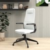 LeisureMod Nexa Ergonomic High-Back Office Chair – Adjustable Height, Swivel, Tilt & Padded Headrest - 2 of 4