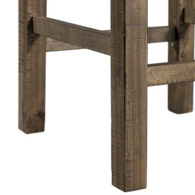 Gray Transitional Rectangular Pub Table Set with 4 Chairs