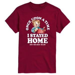 Men's - Instant Message - Once Upon A Time Stayed Home Short Sleeve Graphic T-Shirt - 1 of 4