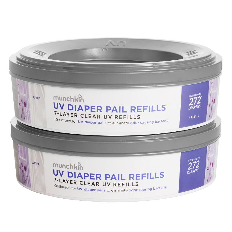 Munchkin UV Diaper Pail Refills - 2pk, 1 of 5