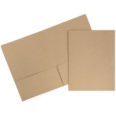 JAM Paper Premium Matte Colored Cardstock Two-Pocket Presentation Folders 5166617481D