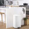 8 Gallon Step Trash Can, Garbage Can with Soft-Close Lid, Metal Garbage Bin, Without Inner Bucket - 4 of 4