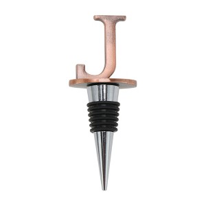 Unique Bargains Bottle Stoppers Aluminum Alloy TPE Red Bronze Tone Black Silver Tone 4.25"x1.61"x0.98" 1 Pc - 1 of 3