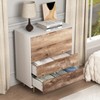 DOMETOUR Wooden Tall 4 Drawer Dresser,Chest of Drawers with 4 Metal Legs, Anti-Tipping Device for Bedroom,Living Room - 4 of 4