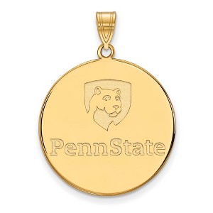 Black Bow Jewelry 10k Yellow Gold Penn State Nittany Lions NCAA Extra Large Pendant - 1 of 3