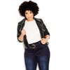 Women's Plus Size Asha Fit Regular Skinny Jean - dark denim | CITY CHIC - 2 of 4