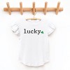 The Juniper Shop Lucky Typewriter Clover Flutter Sleeve Tee - 2 of 4