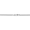 Black Bow Jewelry 1.75mm, 14k White Gold, Solid Parisian Wheat Chain Bracelet - 3 of 4