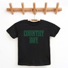Country Boy Puff Print - Youth Short Sleeve Graphic T-Shirt and Toddler Short Sleeve Graphic T-Shirt - 3 of 4