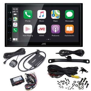 JVC KW-M560BT 6.8" Receiver Touch Panel CarPlay/Android Auto + Accessories - 1 of 4