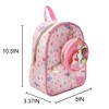Disney Princess Ariel Cinderella & Tiana Pink 10.5” Mini PU Backpack for girls - 3 of 4