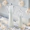 tag Small Glass Angel Decor - Decorative Sculpture for Holiday & Christmas - White - 4.25" L x 2.35" W x 10" H - 2 of 2