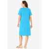 Woman Within Plus Size Perfect Short-Sleeve V-Neck Tee Dress - 3 of 4