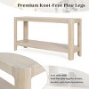 59'' Modern Farmhouse Console Table with Bottom Shelf and Rounded Corners for Entryway or Living Room-Baofuwish - 3 of 4