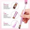 SAVILAND Pro Acrylic Brush Set - 5-Size Kit (#4/8/10/14/16) for Extension & Carving, Salon & DIY. - 4 of 4