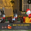 GlasFlength Inflatable Holiday Decorations Christmas Inflatables Santa Christmas Inflatables Outdoor for Holiday, Multicolored, 90.5"*23.5"*47.25" - 4 of 4