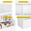 3-Tier Toy Storage Cabinet and Bookcase, Multi Shelf with Cubby Organizer Cabinet for Toys, for Playroom, Bedroom - 3 of 4