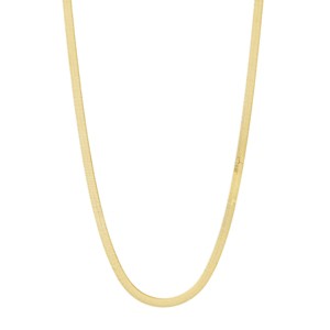 Silpada 'Right As Rain' 18K Yellow Gold-Plated Sterling Silver Herringbone Chain Necklace, 16" + 2" - 1 of 4