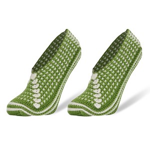 Crochet Hand Knit Slippers for Women Socks 1 Pair Shoe Size 5-7 - 1 of 3