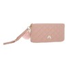 Unique Bargains Rhombus Check Wristband Plush Pom Zip Coin Purse Wallet 1 Pc - 3 of 4