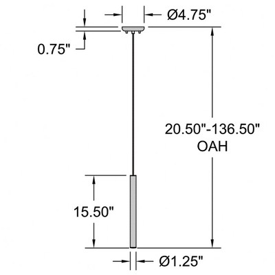 Matte White Aluminum LED Pendant Light for Indoor/Outdoor