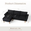 XIZZI 81" L Shaped Couch with Chaise, Minimalist Modern Sofa with Deep Seat, Upholstered 3-Seater Corner Couch for Living Room, Bedroom - 2 of 4