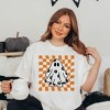 Simply Sage Market Women's Checkered Flower Ghost Short Sleeve Garment Dyed Tee - 2 of 2