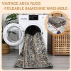 Waterproof Rug Pad Persian Style Camel 360g Pile Weight Pearl Velvet Washable Foldable Non-Shedding Living Room/Bedroom - 3 of 4