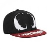 Adult Venom Big Face Embroidered Snapback Hat - 4 of 4