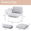 Crestlive products 2PC outdoor rattan design patio sofa for Balcony lawn  Beige - 2 of 4