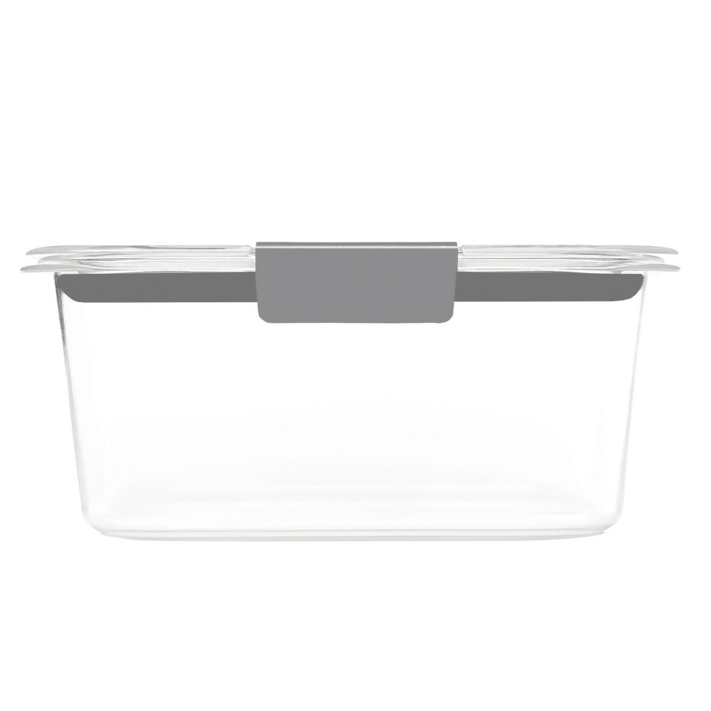 Rubbermaid 4.7 Cup Brilliance Food Storage Container: Clear, Leakproof, BPA-Free, Vented & Locking Lid, Stackable Design