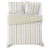 Truly Soft 3pc Full/Queen Aiden Striped Quilt Set Beige - 2 of 4