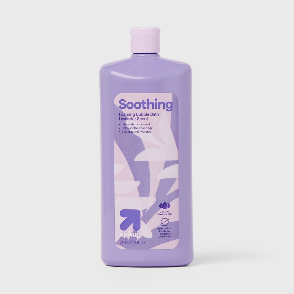 Photos - Shower Gel Soothing Foaming Bubble Bath with Lavender - 34oz - up&up™