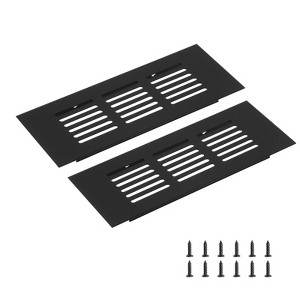 Unique Bargains Rectangle Ventilation Grille, Aluminum - 1 of 3