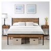 Full Size Bed Frame with Wood Headboard, Strong Wood Slats Support, Under Bed Storage, Noise-Free Design, No Box Spring Needed - 2 of 4