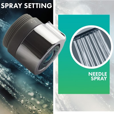 Niagara Conservation Chrome Adjustable Needle-Spray Faucet Aerator