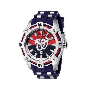 Invicta 43299 Men's MLB Washington Nationals Rubber Strap Watch - 1 of 2