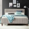 Omax Decor,Spencer Wood/Fabric Upholstered Queen Platform Bed - 4 of 4