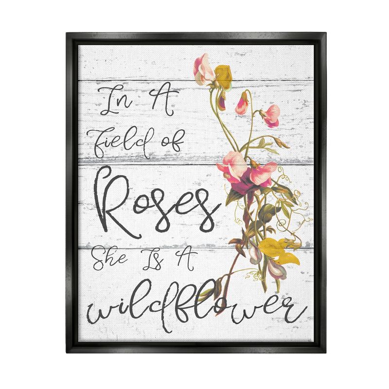 Stupell Industries Be a Wildflower Cursive Typography, 1 of 7
