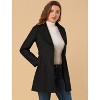 INSPIRE CHIC Women's Casual Shawl Collar Single Breasted Belted Overcoat - 2 of 4