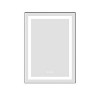 PAGED LED Bathroom Mirror with Front and Backlight, Wall Mounted Vanity Mirror with Aluminum Frame, Anti-Fog, Memory, 3 Colors - 4 of 4