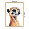 Amanti Art Meercat by Ohkimiko  Framed Canvas Wall Art - 3 of 4