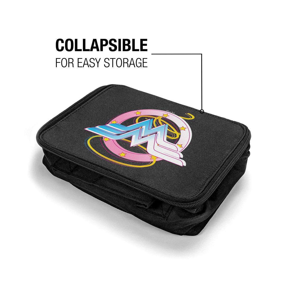 Wonder Woman Pastel Logo Insulated Soft Sided Lunch Box - thumbnail 4