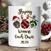 Baseball Buffalo Plaid Christmas Mug, Team and Coaches Gift (Non-Custom Only)| OrnamentallyYou - 4 of 4