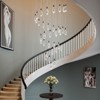 43-Lights Round Ranidrop LED Crystal Chandelier - 4 of 4