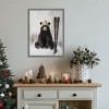 Amanti Art Winter Bear Waiting to Ski by The Creative Bunch Studio Canvas Art Framed - 4 of 4