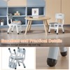 2-Pack Adjustable Kids Chairs - Plastic Toddler Seats with Hammock Style for Boys & Girls - 4 of 4